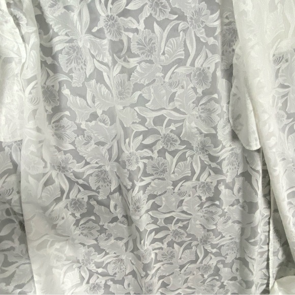 Vintage Bard's Nightgown & Robe Set Floral Sheer Floor Length - Picture 6 of 14